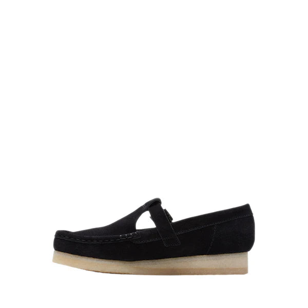 Wallabee T Bar Black Sde