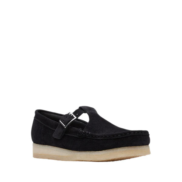 Wallabee T Bar Black Sde