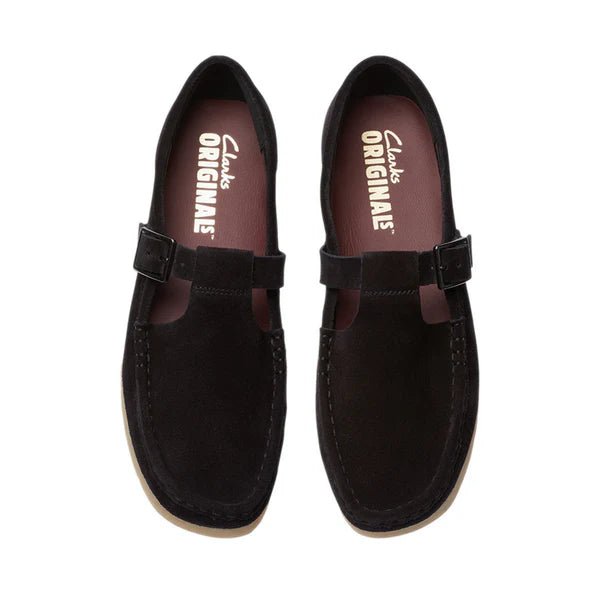 Wallabee T Bar Black Sde