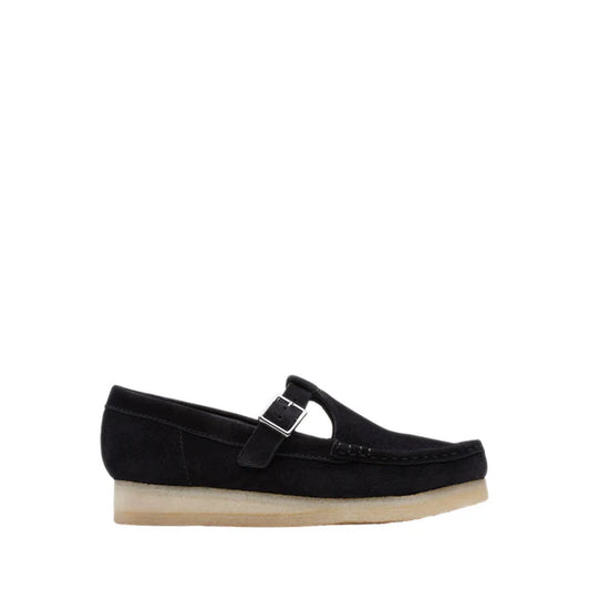 Wallabee T Bar Black Sde
