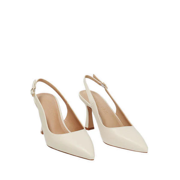 Slingback Heels - Beige